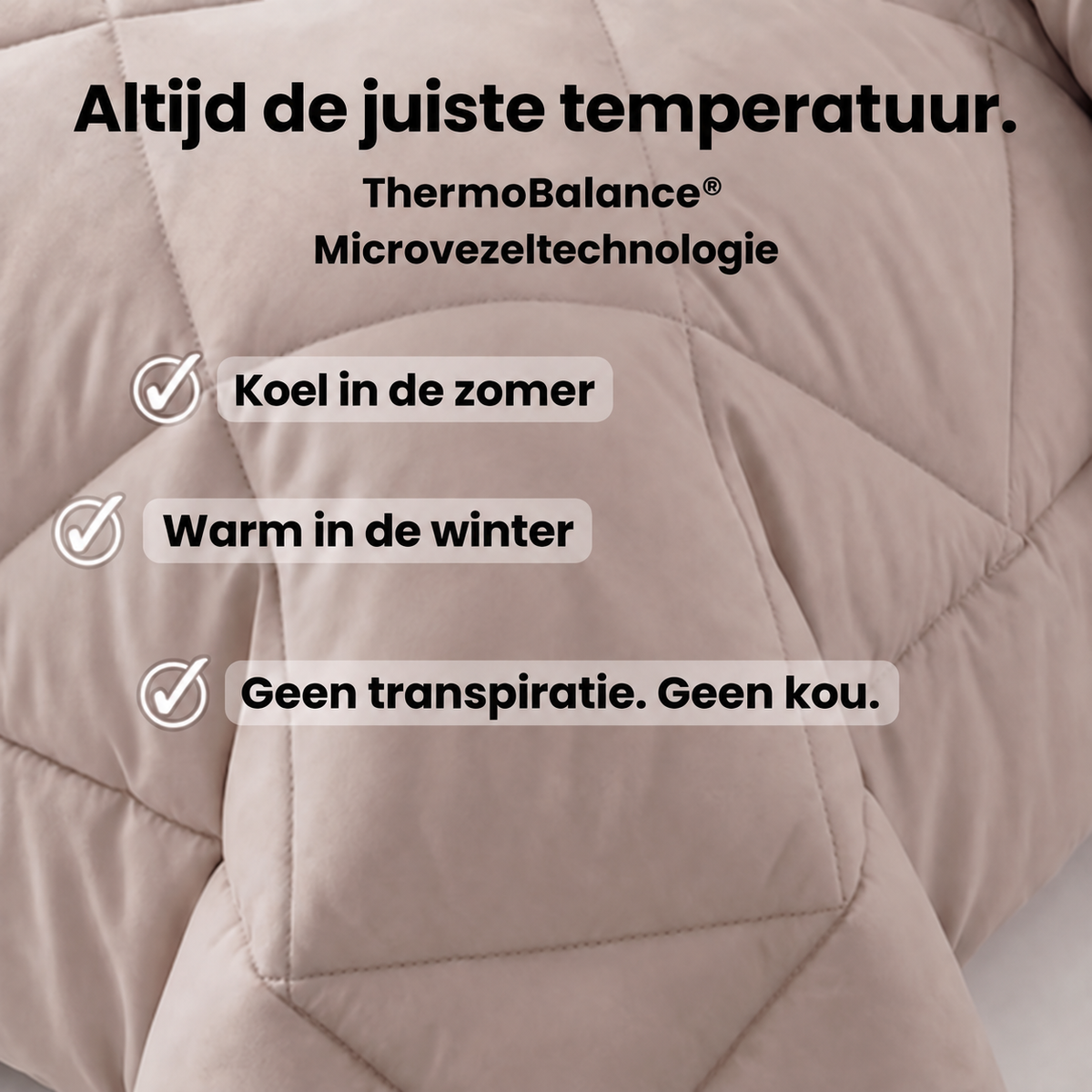 SoftSleep® 2-in-1 dekbed zonder apart dekbedovertrek
